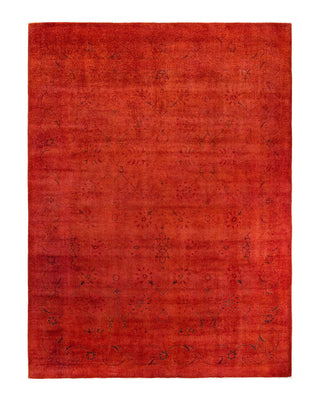 Vibrance, One-of-a-Kind Hand-Knotted Area Rug - Orange, 9' 2" x 12' 4" - Solo Rugs