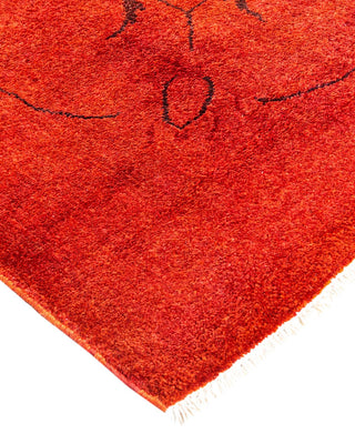 Vibrance, One-of-a-Kind Hand-Knotted Area Rug - Orange, 9' 2" x 12' 4" - Solo Rugs