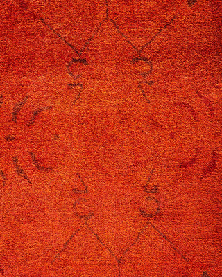 Vibrance, One-of-a-Kind Hand-Knotted Area Rug - Orange, 9' 2" x 12' 4" - Solo Rugs