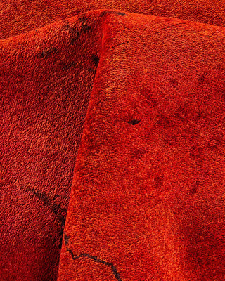 Vibrance, One-of-a-Kind Hand-Knotted Area Rug - Orange, 9' 2" x 12' 4" - Solo Rugs