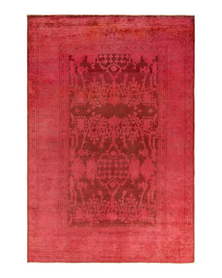 Vibrance, One-of-a-Kind Hand-Knotted Area Rug - Pink, 5' 1" x 7' 10" - Solo Rugs