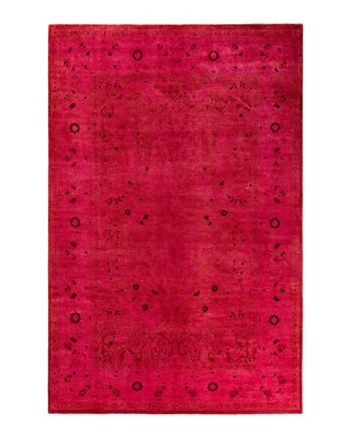Vibrance, One-of-a-Kind Hand-Knotted Area Rug - Pink, 6' 0" x 9' 3" - Solo Rugs