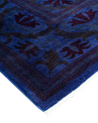 Vibrance, One-of-a-Kind Hand-Knotted Area Rug - Purple, 9' 3" x 12' 3" - Solo Rugs