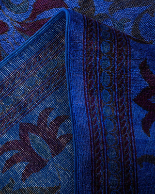 Vibrance, One-of-a-Kind Hand-Knotted Area Rug - Purple, 9' 3" x 12' 3" - Solo Rugs