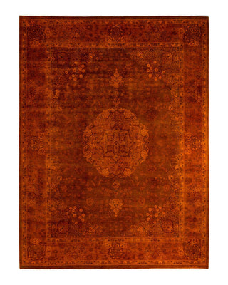Vibrance, One-of-a-Kind Handmade Area Rug - Brown, 9' 4" x 12' 4" - Solo Rugs