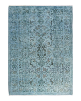 Vibrance, One-of-a-Kind Handmade Area Rug - Gray, 5' 10" x 8' 4" - Solo Rugs