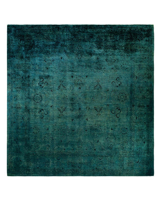 Vibrance, One-of-a-Kind Handmade Area Rug - Green, 11' 10" x 12' 5" - Solo Rugs