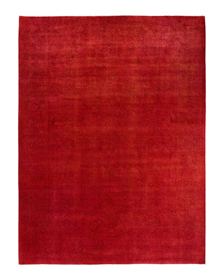 Vibrance, One-of-a-Kind Handmade Area Rug - Red, 9' 4" x 12' 5" - Solo Rugs