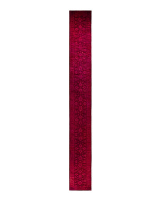 Vibrance, One-of-a-Kind Handmade Runner Rug - Pink, 2' 8" x 22' 1" - Solo Rugs