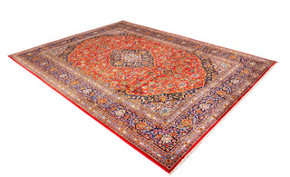Authentic Persian Red Wool Area Rug 13" X 10" - Solo Rugs