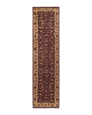 Traditional Mogul Red Wool Runner 2' 8" x 10' 3" - Solo Rugs