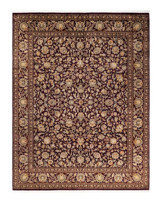 Traditional Mogul Red Wool Area Rug 8' 1" x 10' 3" - Solo Rugs