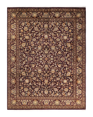 Traditional Mogul Red Wool Area Rug 8' 1" x 10' 3" - Solo Rugs