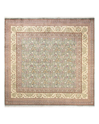 Mogul, One-of-a-Kind Hand-Knotted Area Rug - Beige, 8' 0" x 8' 1" - Solo Rugs