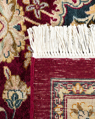 Traditional Mogul Purple Wool Area Rug 10' 5" x 13' 6" - Solo Rugs