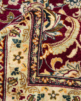 Traditional Mogul Purple Wool Area Rug 10' 5" x 13' 6" - Solo Rugs