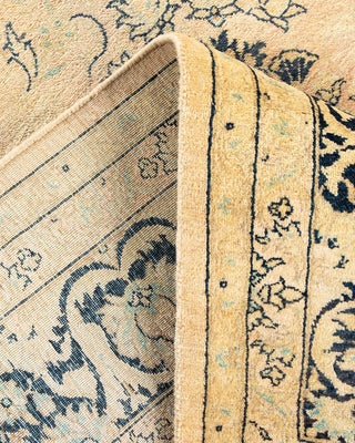 Traditional Mogul Beige Wool Area Rug 6' 3" x 8' 9" - Solo Rugs