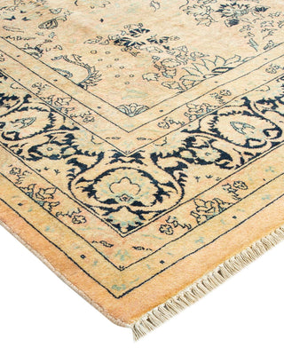 Traditional Mogul Beige Wool Area Rug 6' 2" x 9' 0" - Solo Rugs