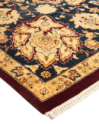 Traditional Mogul Red Wool Area Rug 7' 10" x 10' 2" - Solo Rugs