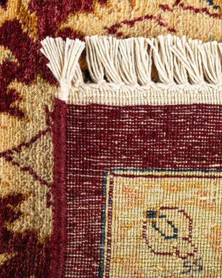 Traditional Mogul Red Wool Area Rug 7' 10" x 10' 2" - Solo Rugs