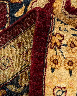Traditional Mogul Red Wool Area Rug 7' 10" x 10' 2" - Solo Rugs
