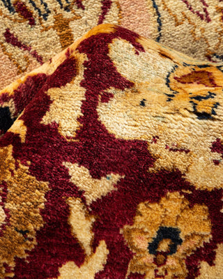 Traditional Mogul Red Wool Area Rug 7' 10" x 10' 2" - Solo Rugs