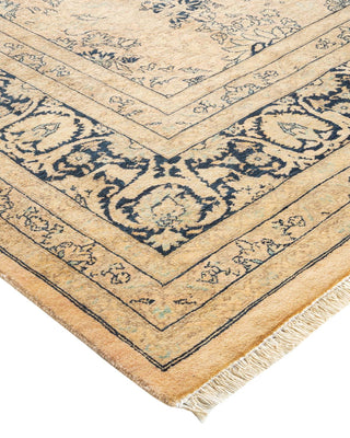 Traditional Mogul Beige Wool Area Rug 8' 3" x 10' 3" - Solo Rugs