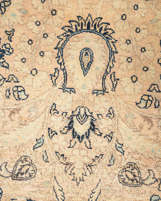 Traditional Mogul Beige Wool Area Rug 8' 3" x 10' 3" - Solo Rugs