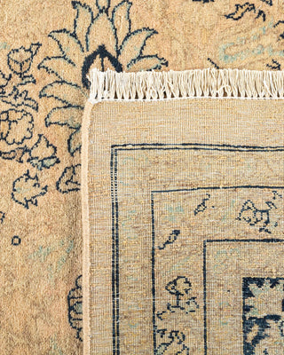 Traditional Mogul Beige Wool Area Rug 8' 3" x 10' 3" - Solo Rugs