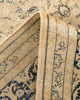 Traditional Mogul Beige Wool Area Rug 8' 3" x 10' 3" - Solo Rugs