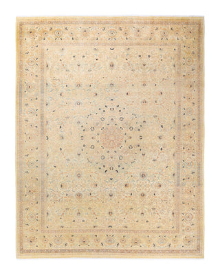 Traditional Mogul Ivory Wool Area Rug 8' 1" x 10' 4" - Solo Rugs