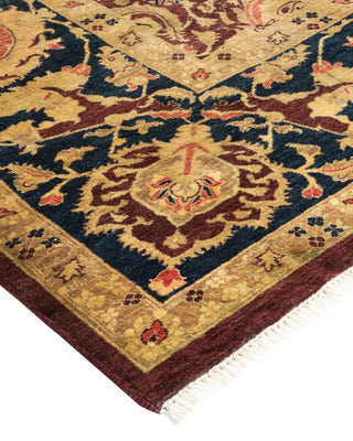 Traditional Mogul Red Wool Area Rug 8' 0" x 10' 2" - Solo Rugs