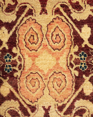 Traditional Mogul Red Wool Area Rug 8' 0" x 10' 2" - Solo Rugs