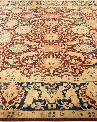 Traditional Mogul Red Wool Area Rug 8' 0" x 10' 2" - Solo Rugs