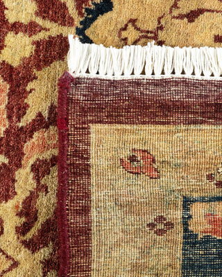 Traditional Mogul Red Wool Area Rug 8' 0" x 10' 2" - Solo Rugs