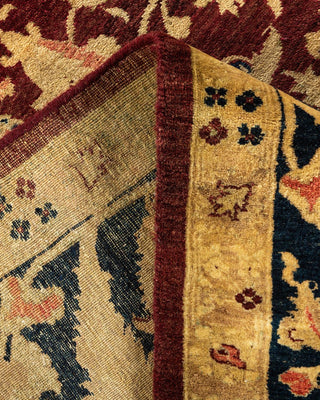 Traditional Mogul Red Wool Area Rug 8' 0" x 10' 2" - Solo Rugs