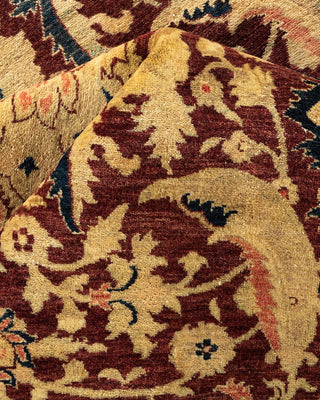 Traditional Mogul Red Wool Area Rug 8' 0" x 10' 2" - Solo Rugs