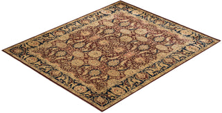 Traditional Mogul Red Wool Area Rug 8' 0" x 10' 2" - Solo Rugs