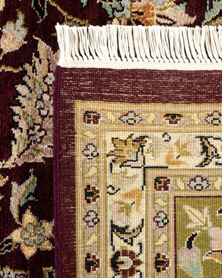 Traditional Mogul Red Wool Area Rug 9' 3" x 12' 5" - Solo Rugs