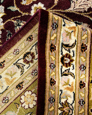 Traditional Mogul Red Wool Area Rug 9' 3" x 12' 5" - Solo Rugs