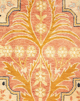 Traditional Mogul Beige Wool Area Rug 8' 1" x 10' 3" - Solo Rugs