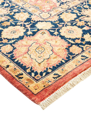 Traditional Mogul Orange Wool Area Rug 6' 0" x 9' 1" - Solo Rugs