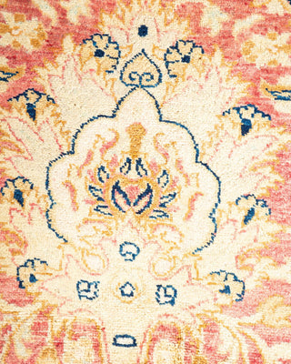 Traditional Mogul Orange Wool Area Rug 6' 0" x 9' 1" - Solo Rugs