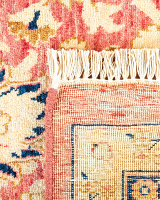 Traditional Mogul Orange Wool Area Rug 6' 0" x 9' 1" - Solo Rugs