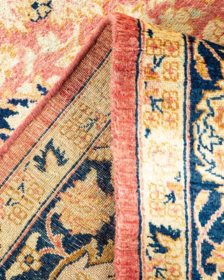 Traditional Mogul Orange Wool Area Rug 6' 0" x 9' 1" - Solo Rugs