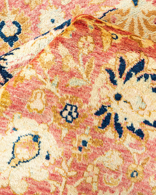 Traditional Mogul Orange Wool Area Rug 6' 0" x 9' 1" - Solo Rugs