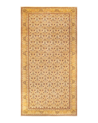 Traditional Mogul Ivory Wool Area Rug 8' 1" x 16' 3" - Solo Rugs