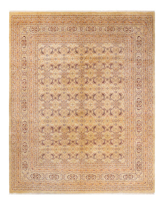 Traditional Mogul Ivory Wool Area Rug 8' 2" x 10' 3" - Solo Rugs