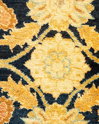 Traditional Mogul Pink Wool Area Rug 8' 1" x 9' 10" - Solo Rugs