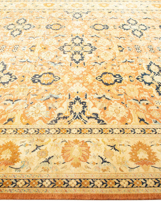 Traditional Mogul Pink Wool Area Rug 8' 1" x 9' 10" - Solo Rugs